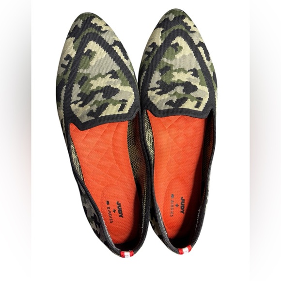 Birdies x Judy The Blackbird Camouflage Washable Knit Point-toe Loafers Size 9.5 - Picture 5 of 8